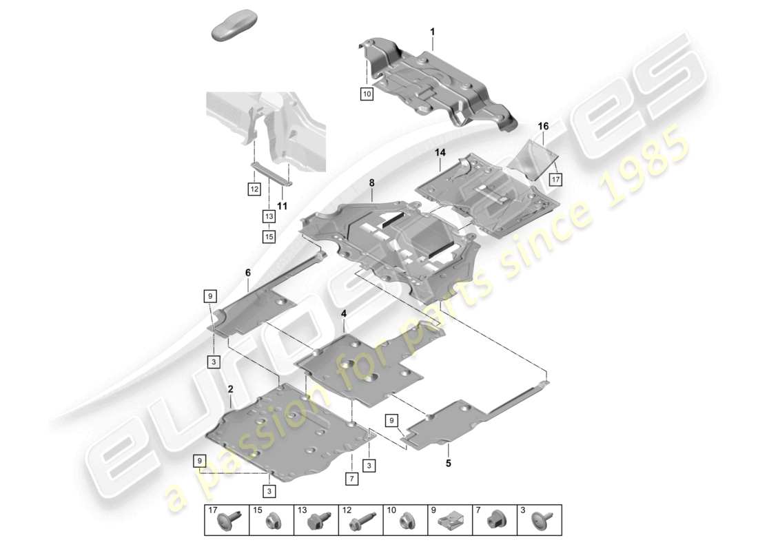 diagramma della parte contenente il codice parte 982825213d
