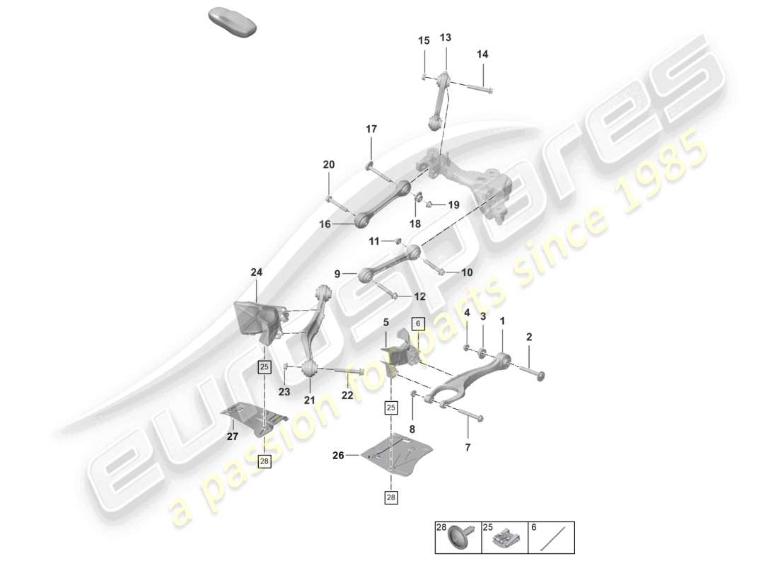 diagramma della parte contenente il codice parte 992501529