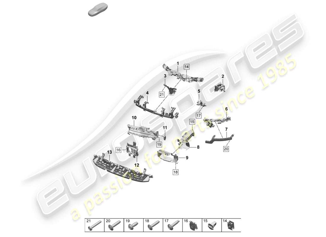 diagramma della parte contenente il codice parte 95c807227