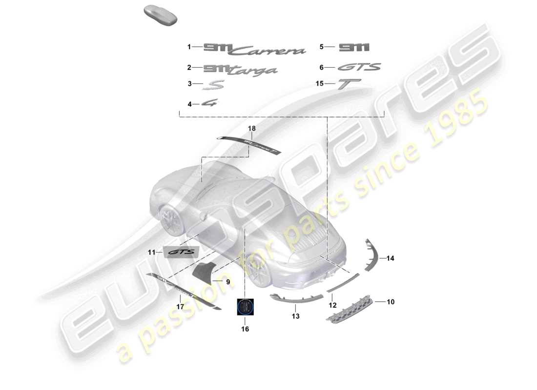 diagramma della parte contenente il codice parte 992853670 ok1