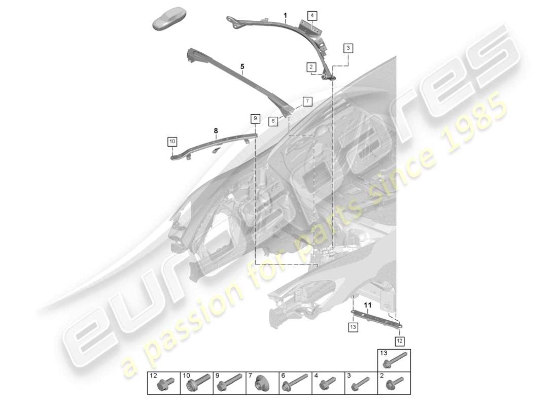 diagramma della parte contenente il codice parte pae806303