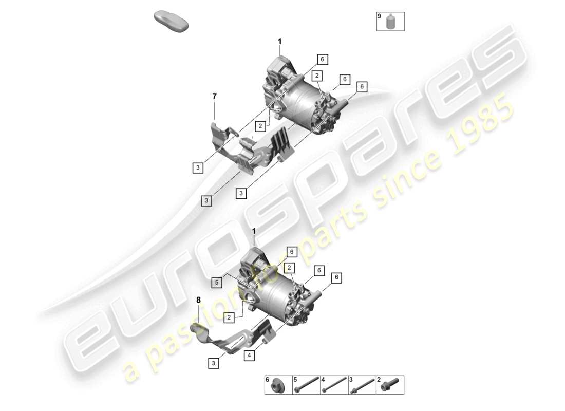 diagramma della parte contenente il codice parte pab816797a
