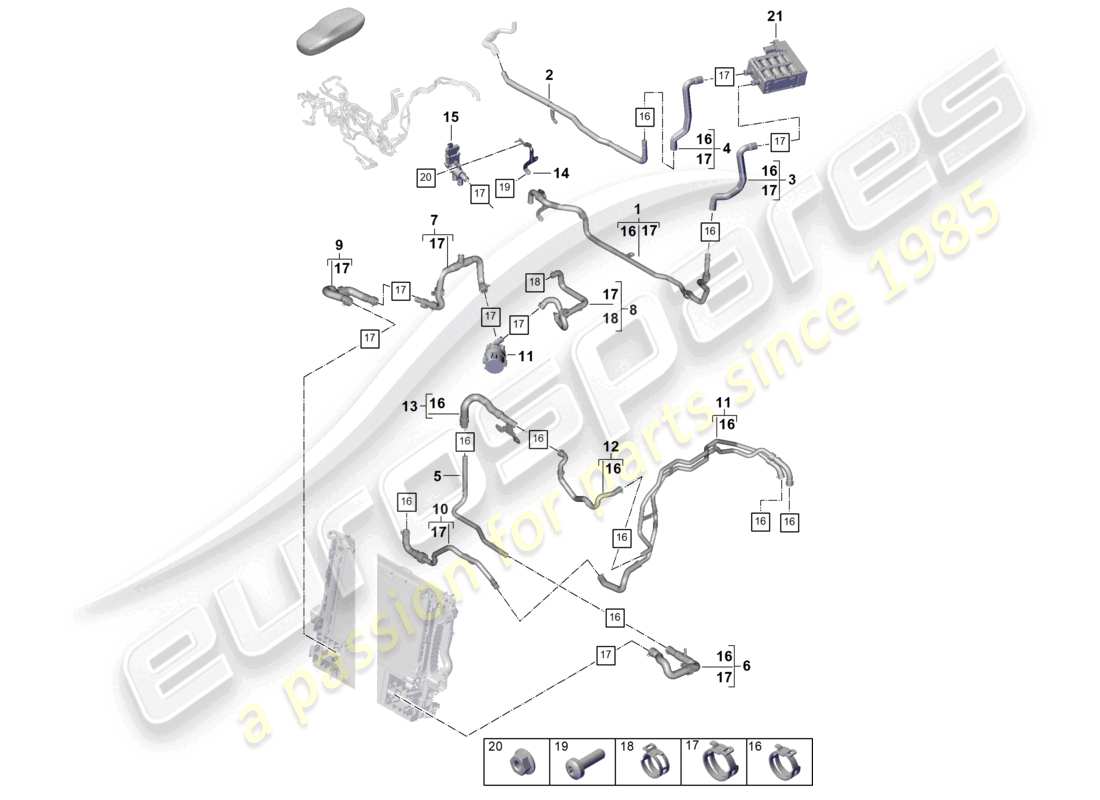 diagramma della parte contenente il codice parte 99951265609