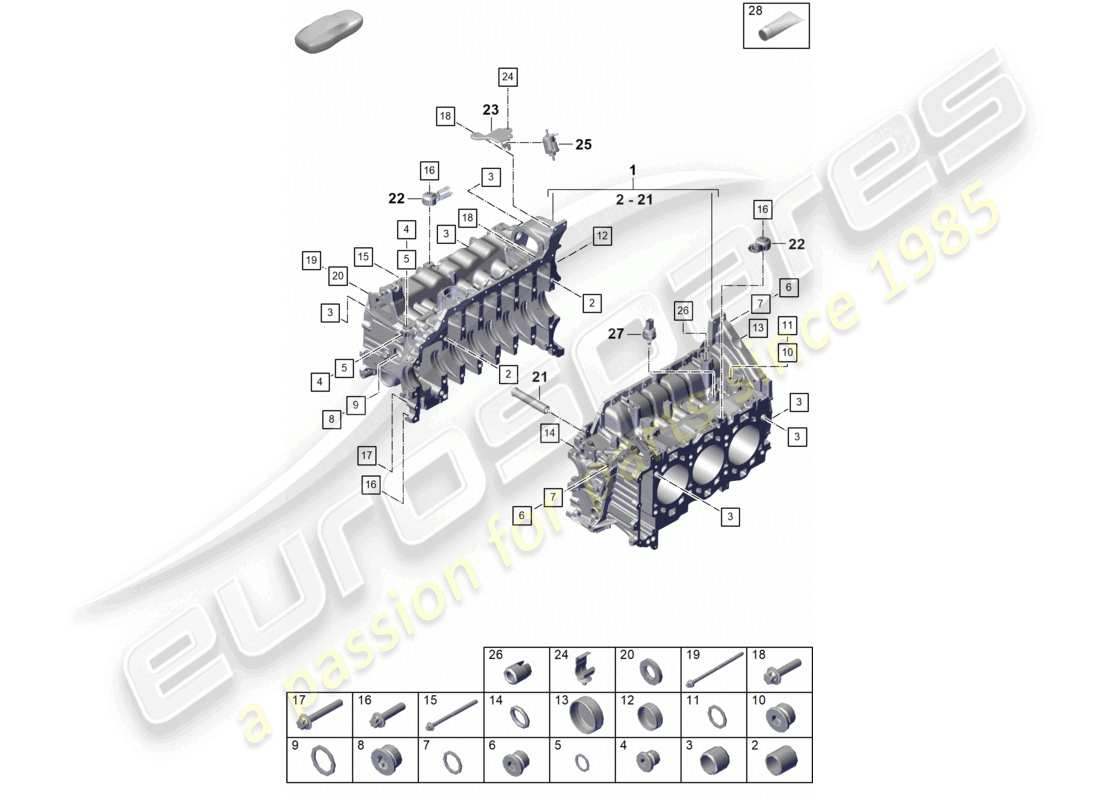 diagramma della parte contenente il codice parte 014301153d