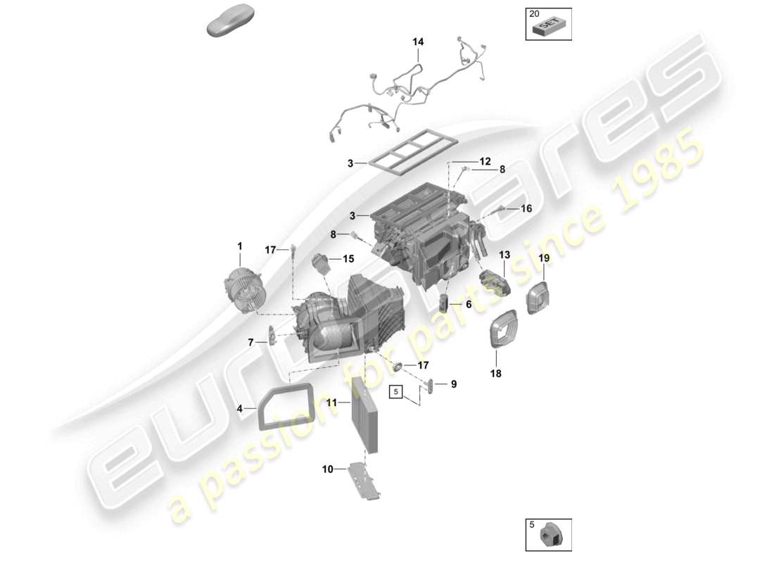 diagramma della parte contenente il codice parte 99157391414