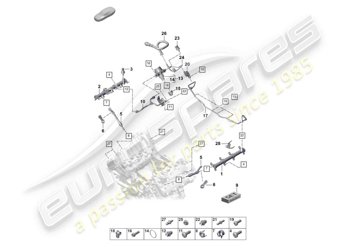 diagramma della parte contenente il codice parte paf910448
