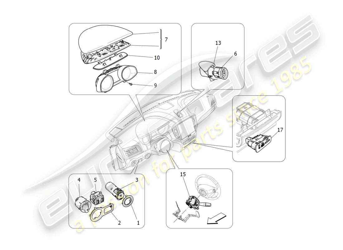 diagramma della parte contenente il codice parte 670061839