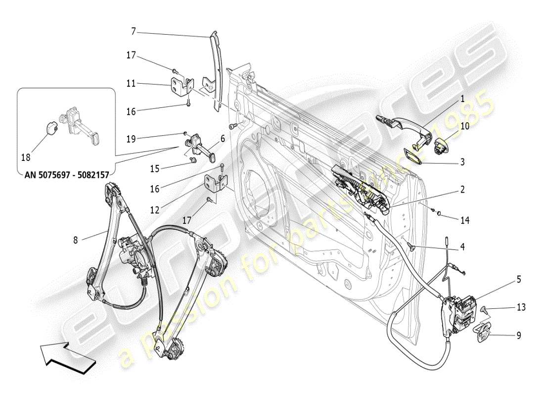 diagramma della parte contenente il codice parte 670162425