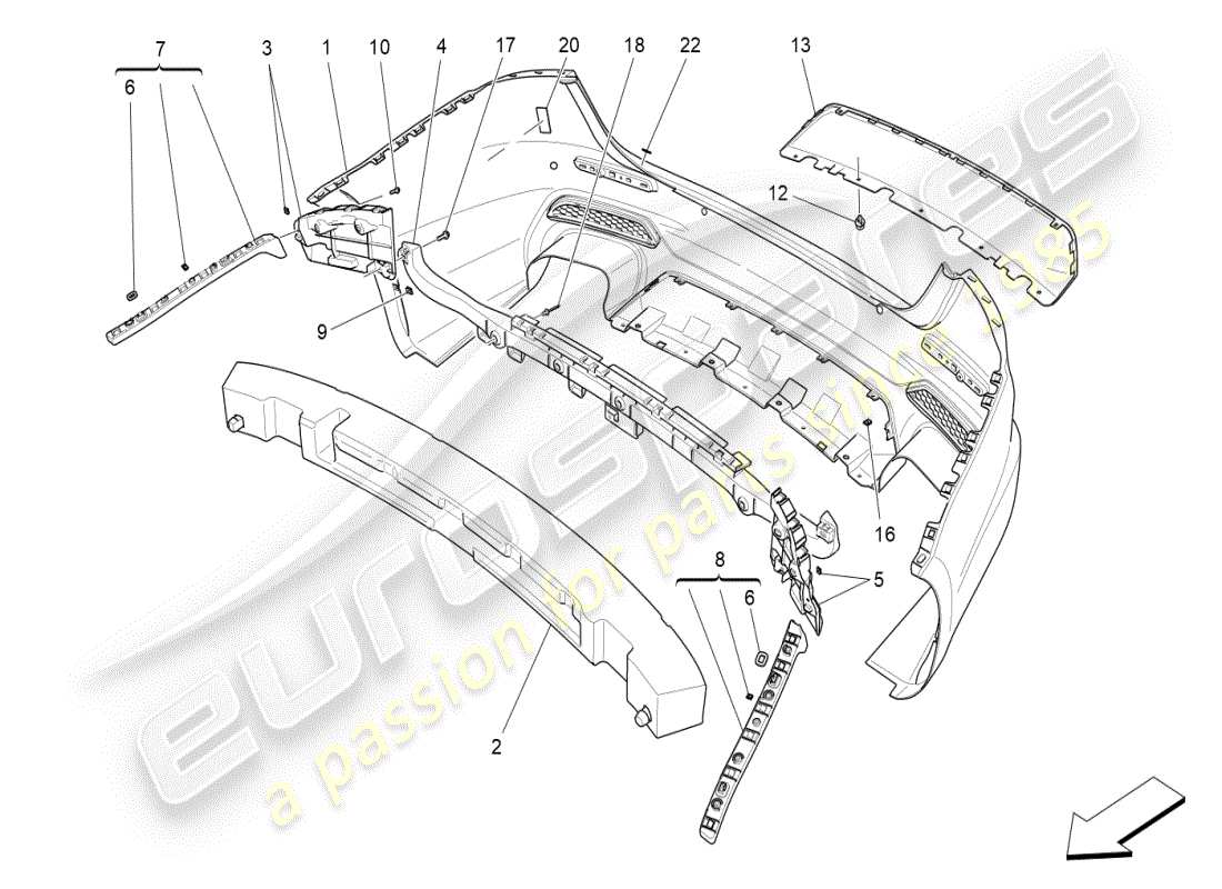 diagramma della parte contenente il codice parte 670101077