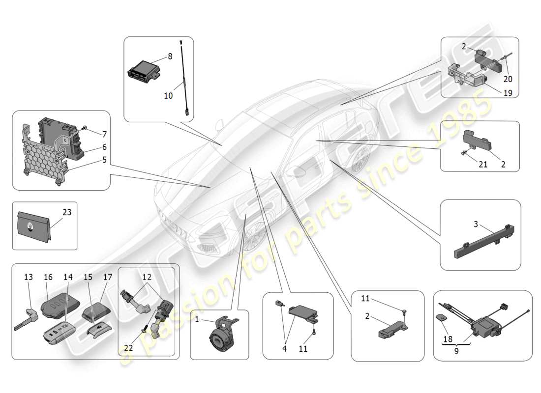 diagramma della parte contenente il codice parte 675000207