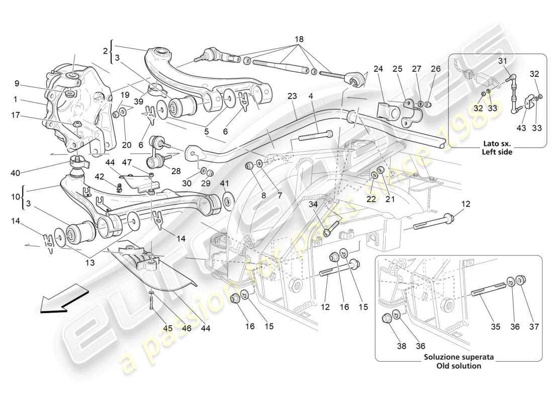 diagramma della parte contenente il codice parte 244020