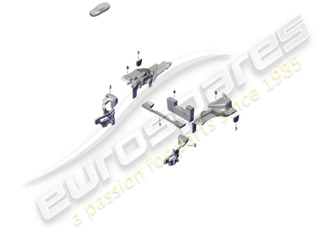 porsche 2024 (992-2) diagramma delle parti del corpo smorzante dell'assorbitore acustico