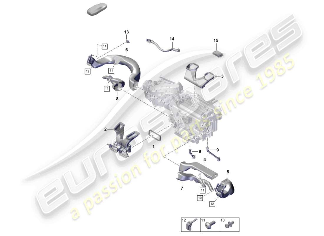 porsche 2025 (cayenne e3 pa) schema elettrico del cruscotto della guida dell'aria condizionata rhd