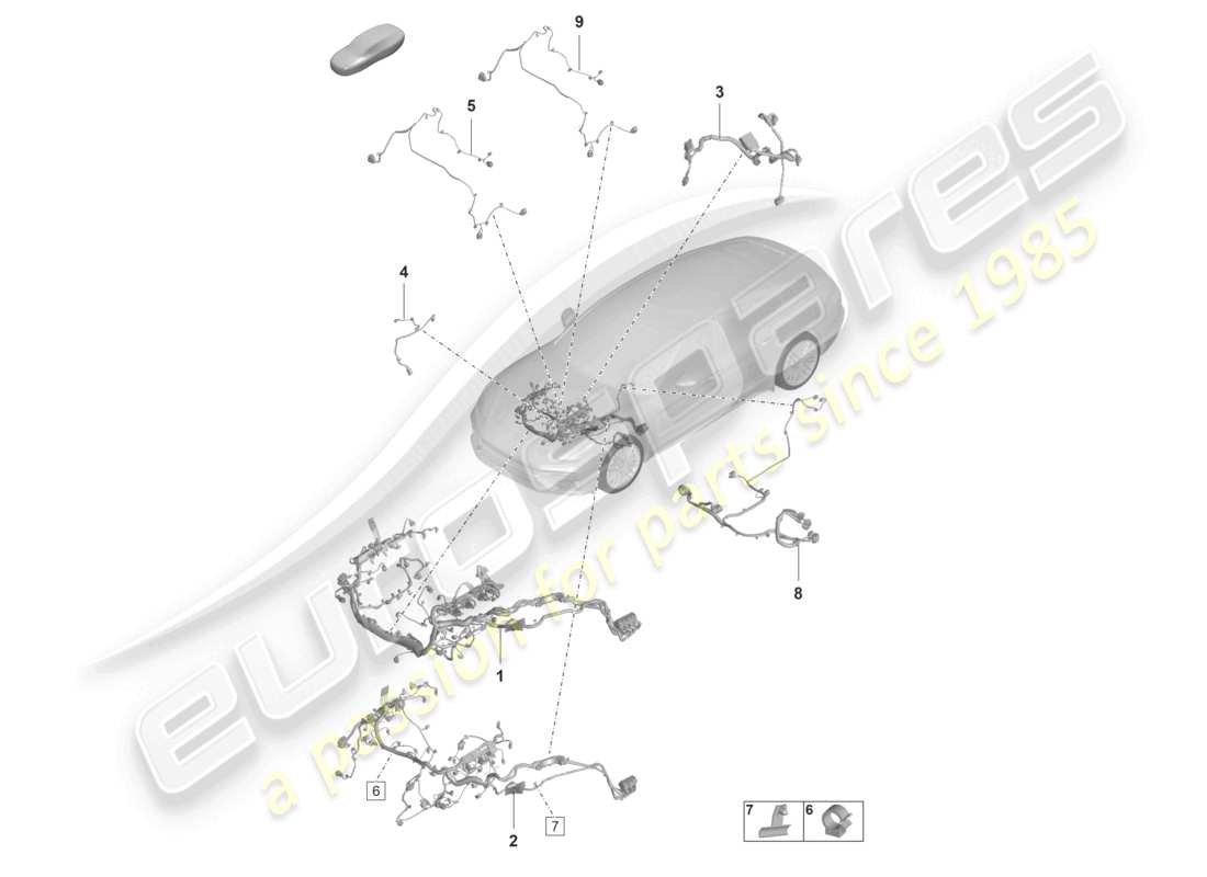 porsche 2024 (panamera 971-2) schema elettrico dei componenti del motore