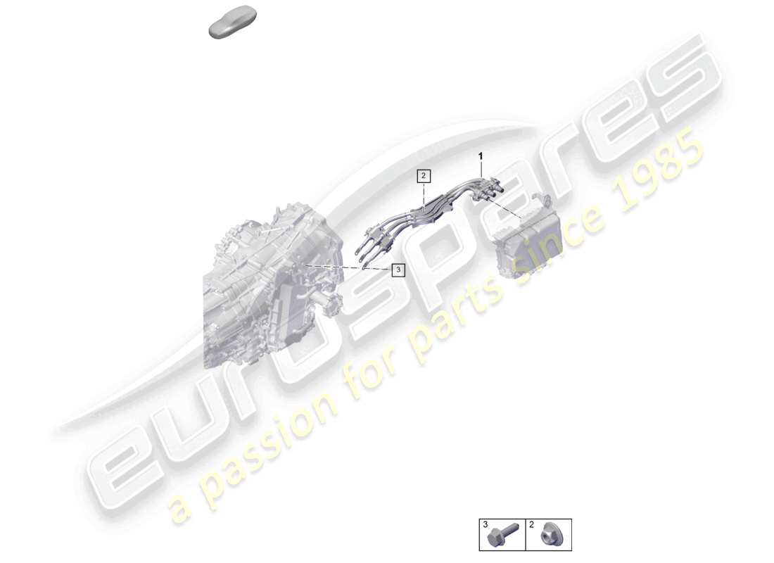 porsche 2025 (992-2) cablaggi motore elettrico schema delle parti