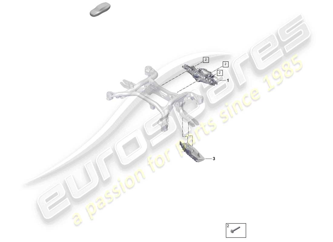 porsche 2026 (cayenne e3 pa) sterzo delle ruote posteriori diagramma delle parti