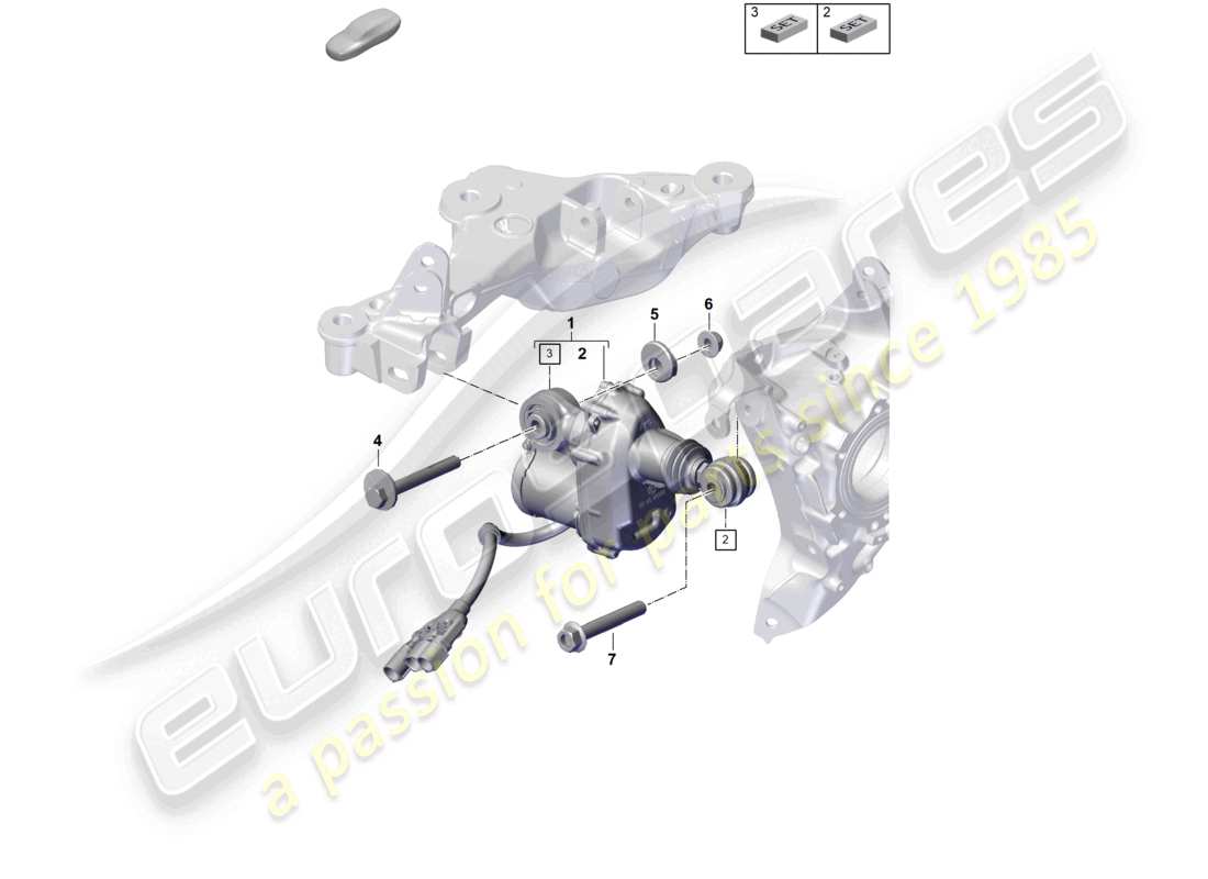 porsche 2024 (992-2) diagramma delle parti dello sterzo delle ruote posteriori