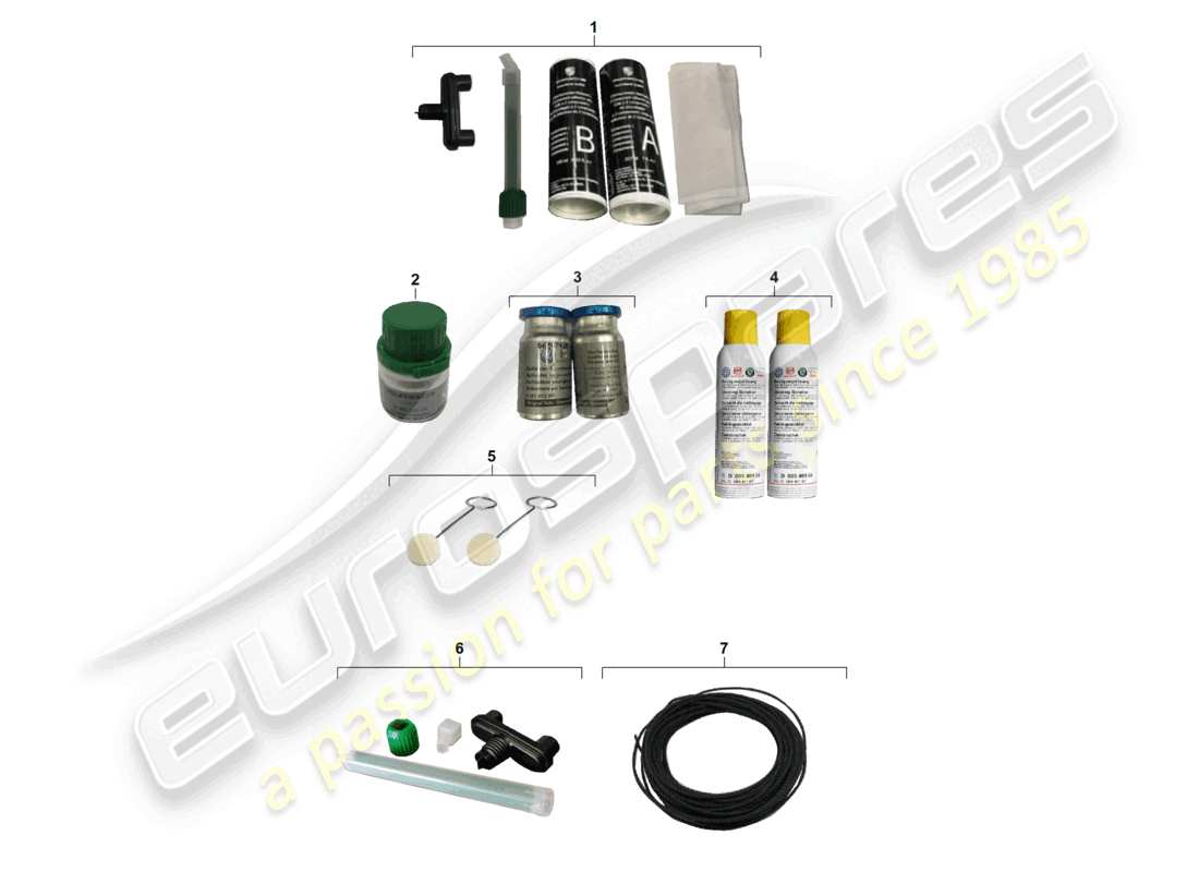 porsche 2020 (taycan 9j1-1) parabrezza usa lunotto posteriore 2 confezione adesivo carrozzeria diagramma parte