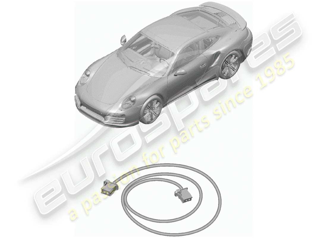 porsche 2018 (991-2 turbo) fibra ottica leggera diagramma delle parti