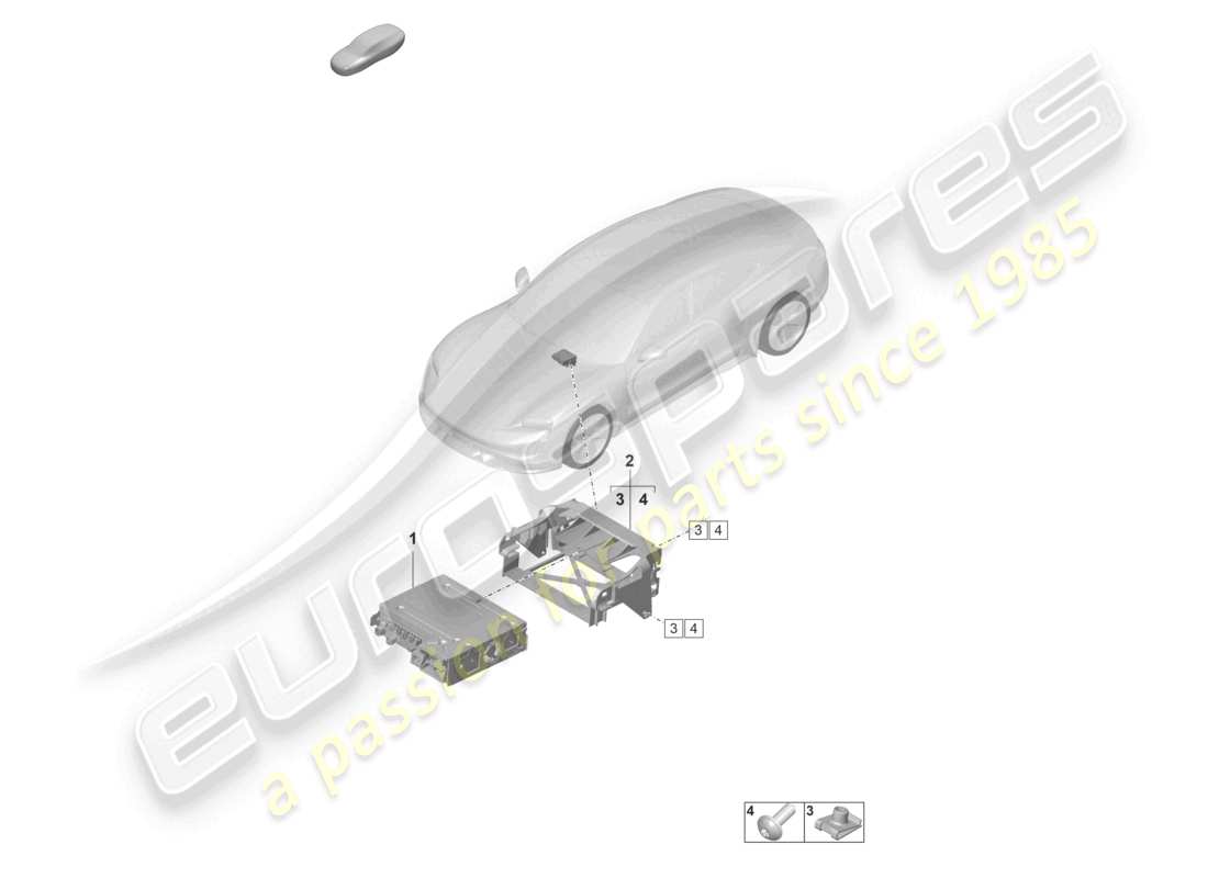 porsche 2023 (taycan 9j1-1) computer centrale d - mj 2022>> diagramma delle parti