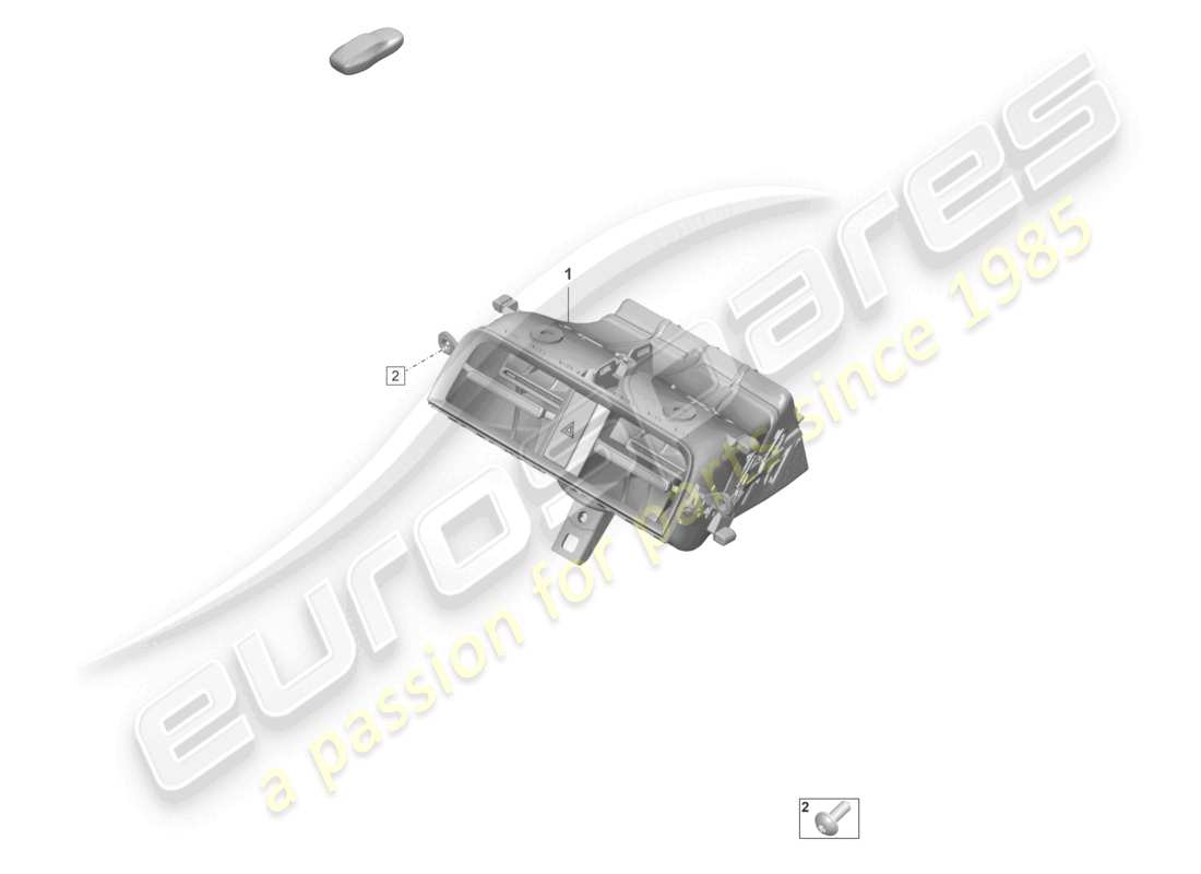 porsche 2020 (taycan 9j1-1) diagramma delle parti vent