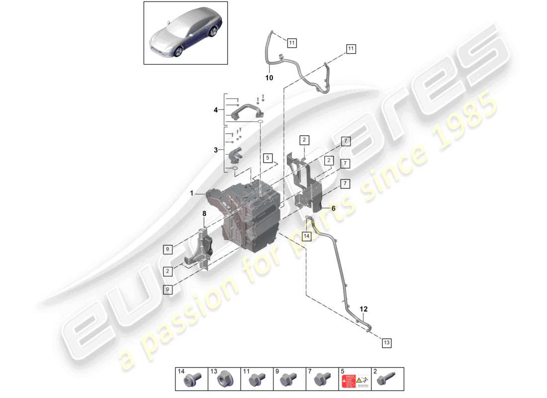 porsche 2021 (panamera 971-1) elettronica di potenza e controllo - per schema elettrico delle parti