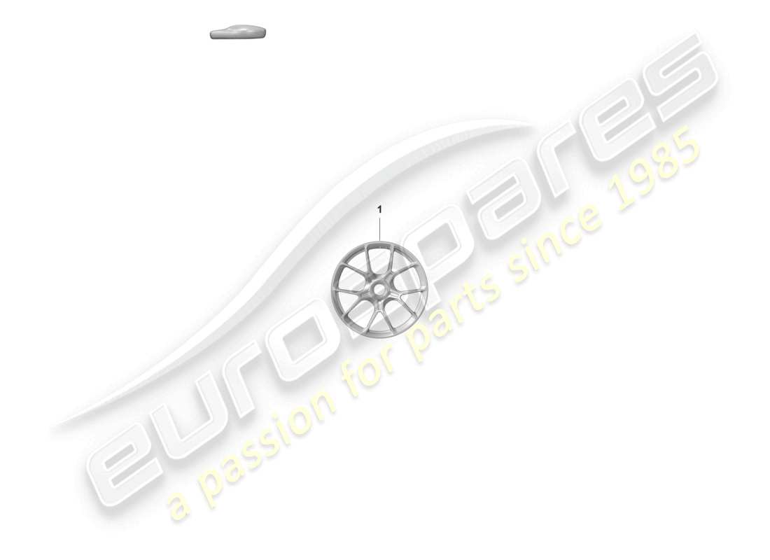 porsche 2023 (992-1 gt3/rs/st) cerchio in lega chiusura centralizzata diagramma delle parti