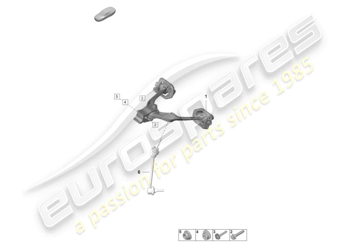 porsche 2021 (992-1 gt3/rs/st) superiore forcella diagramma delle parti