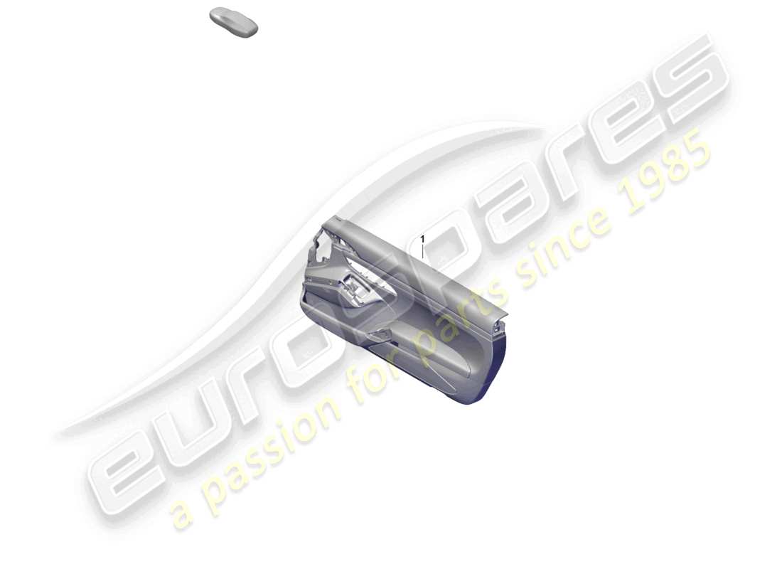 porsche 2021 (718 cayman gt4) pannello porta in pelle diagramma delle parti