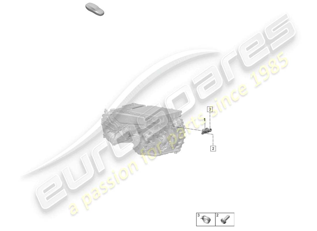 porsche 2025 (macan-e) motore di trazione per azionamento elettrico macan 4s sistema di raffreddamento del liquido di raffreddamento assale posteriore schema delle parti