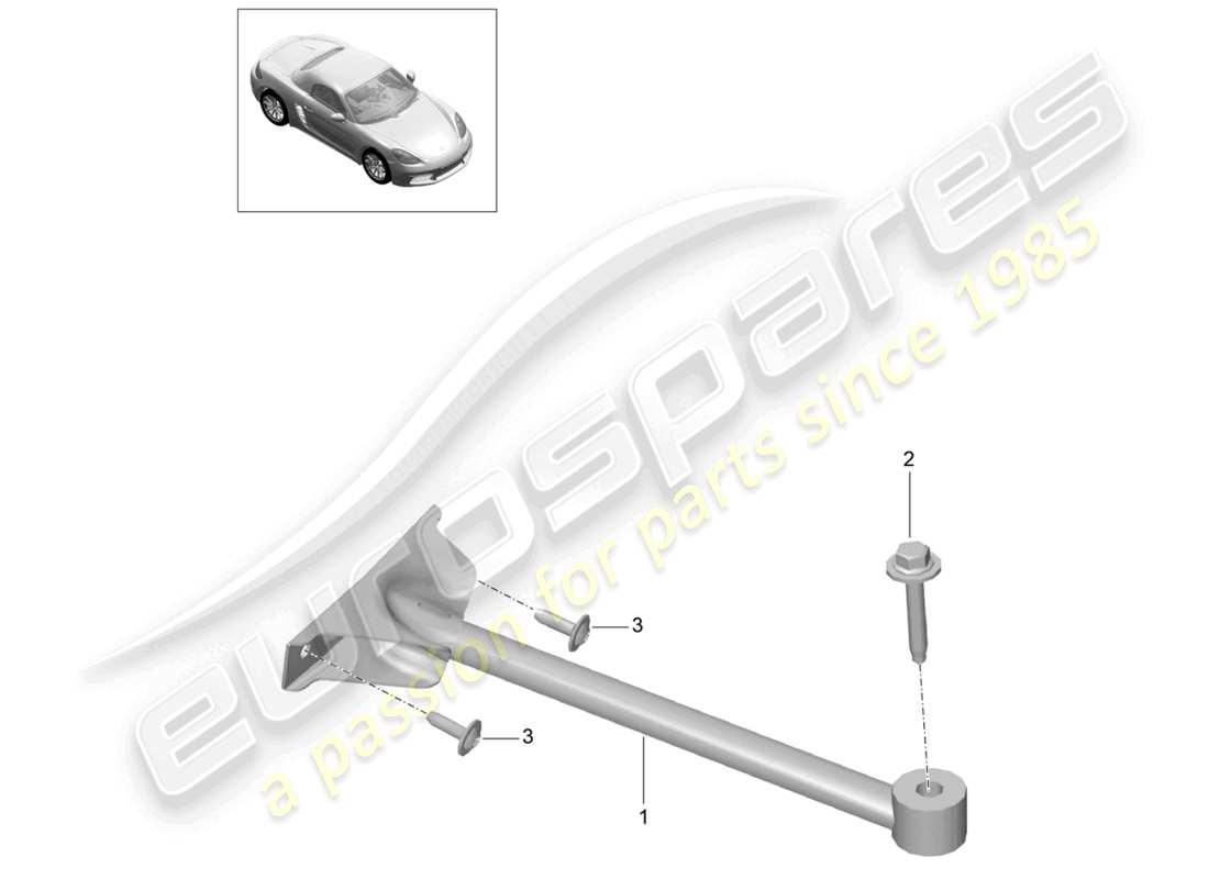 porsche 2022 (718 boxster) diagramma delle parti del punto a cupola