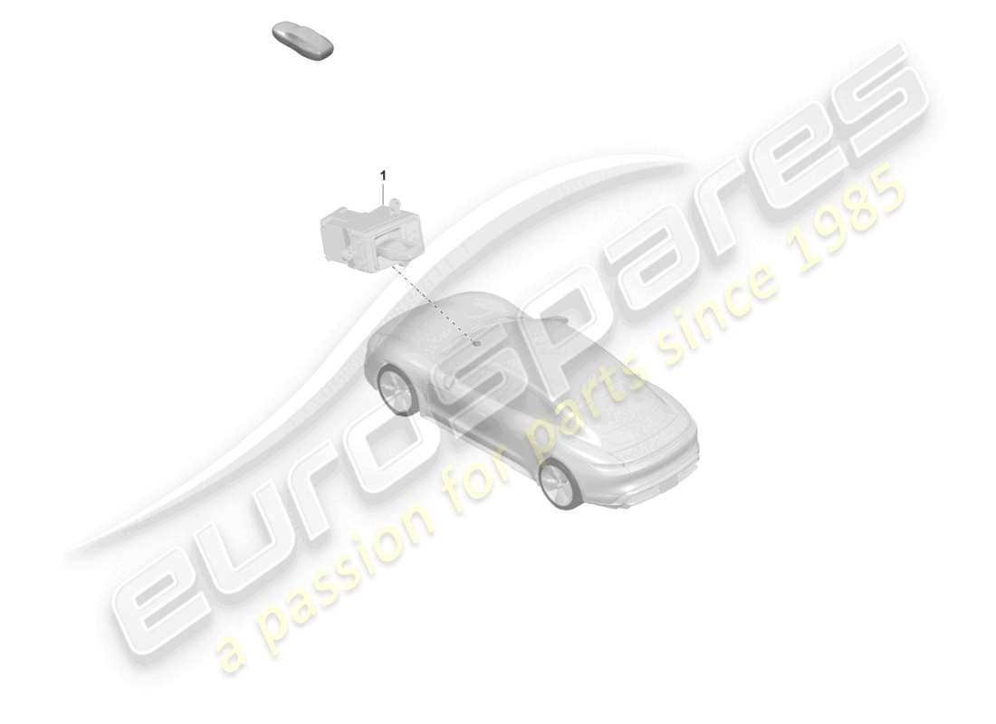 porsche 2022 (taycan 9j1-1) meccanismo di selezione diagramma delle parti