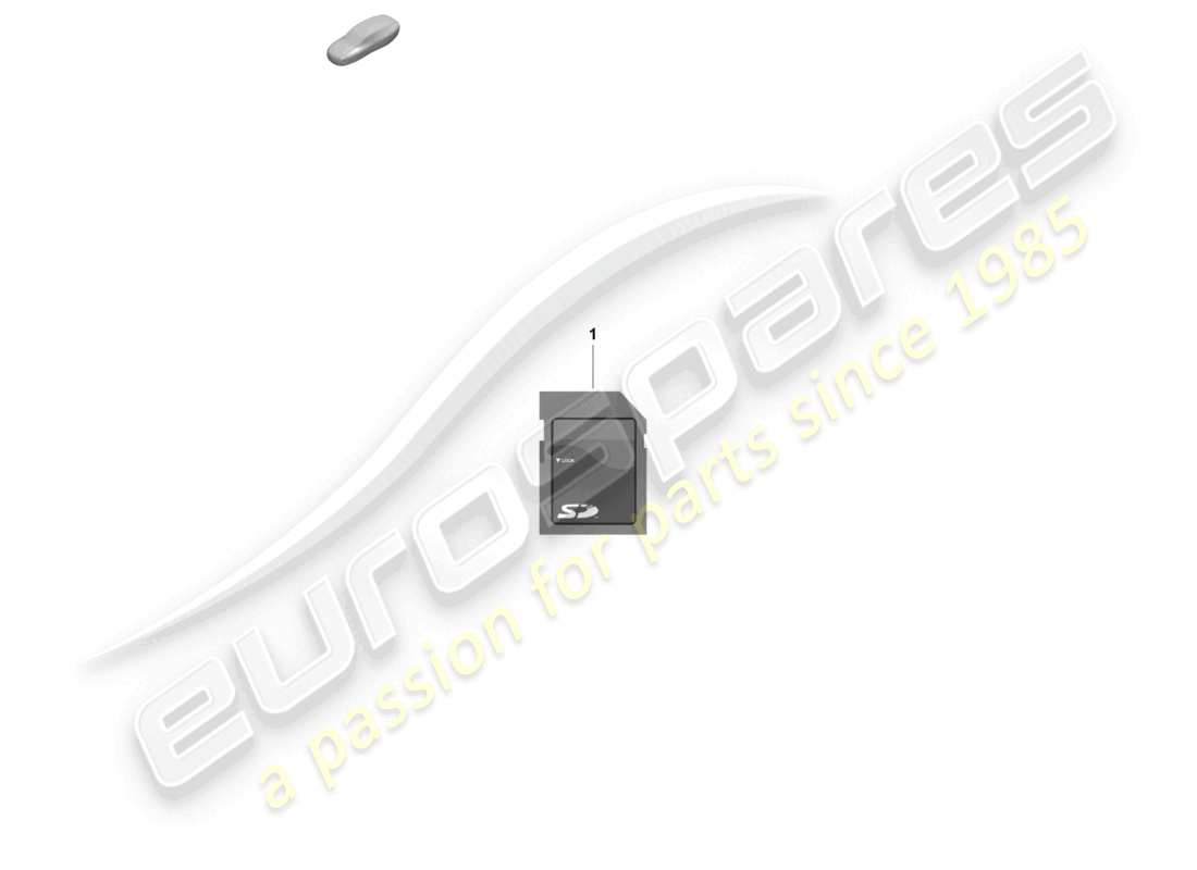 porsche 2021 (718 cayman gt4) scheda di memoria sd per l'aggiornamento dei dati di navigazione diagramma delle parti
