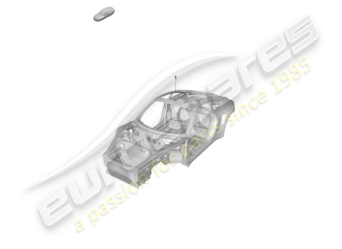 porsche 2022 (992-1 gt3/rs/st) diagramma delle parti della carrozzeria gt3rs