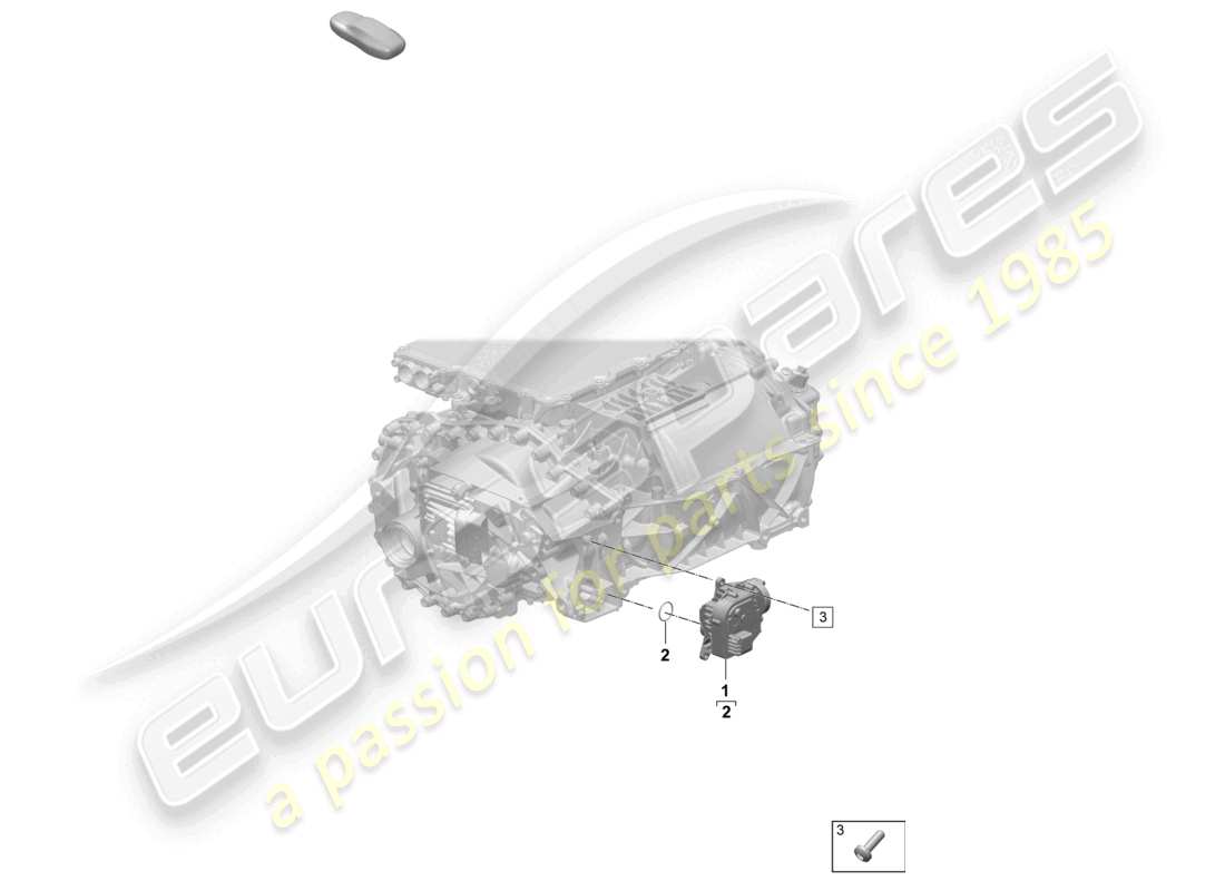 porsche 2025 (macan-e) freno di stazionamento elettronico cambio assale posteriore diagramma delle parti