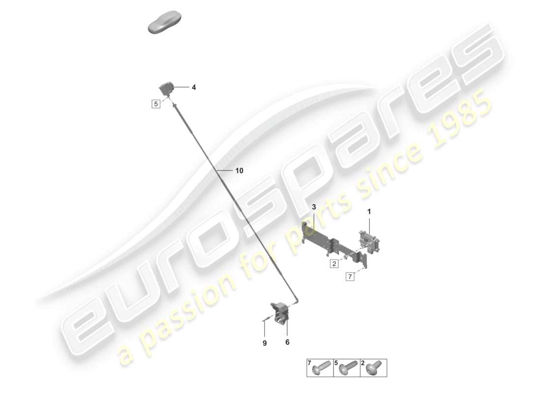porsche 2025 (992-2 turbo / s) singole parti per veicoli con sistema di visione notturna schema delle parti