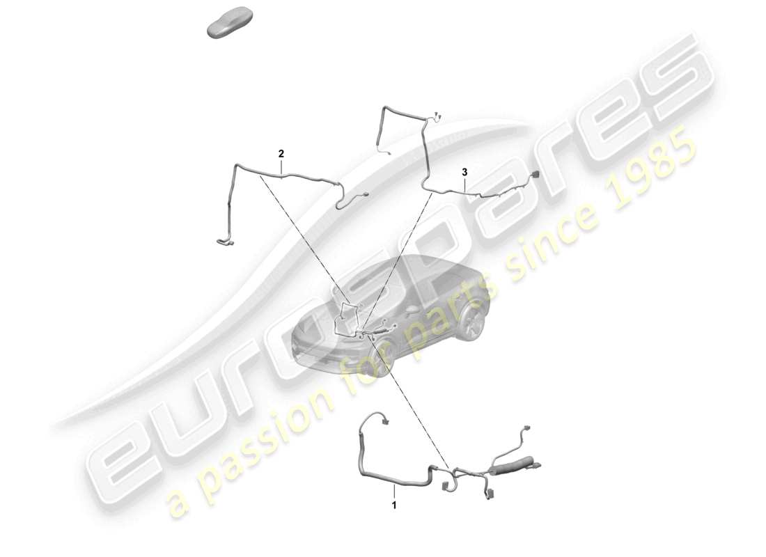 porsche 2025 (macan-e) parte sezione cablaggio diagramma delle parti