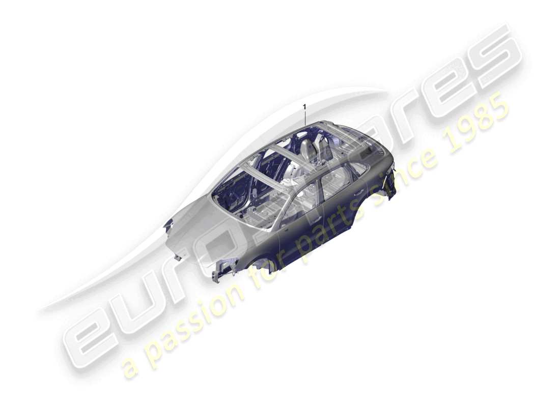 porsche 2025 (cayenne e3 pa) schema delle parti della carrozzeria