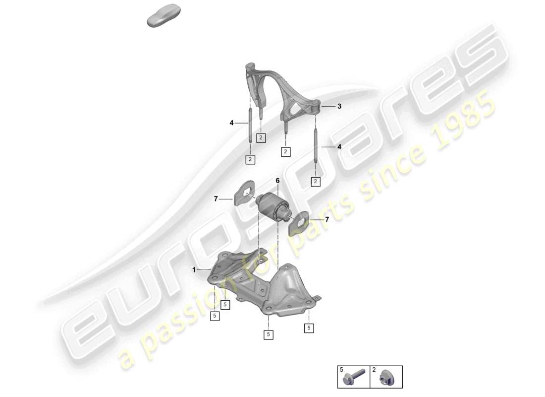 porsche 2022 (992-1 gt3/rs/st) parti di montaggio per motore e trasmissione diagramma delle parti