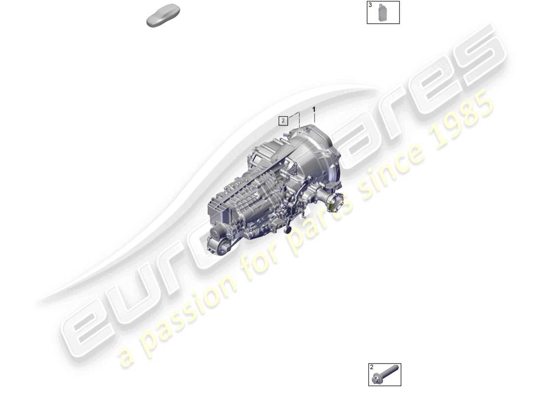 porsche 2024 (992-2) diagramma delle parti del fluido di trasmissione del cambio manuale