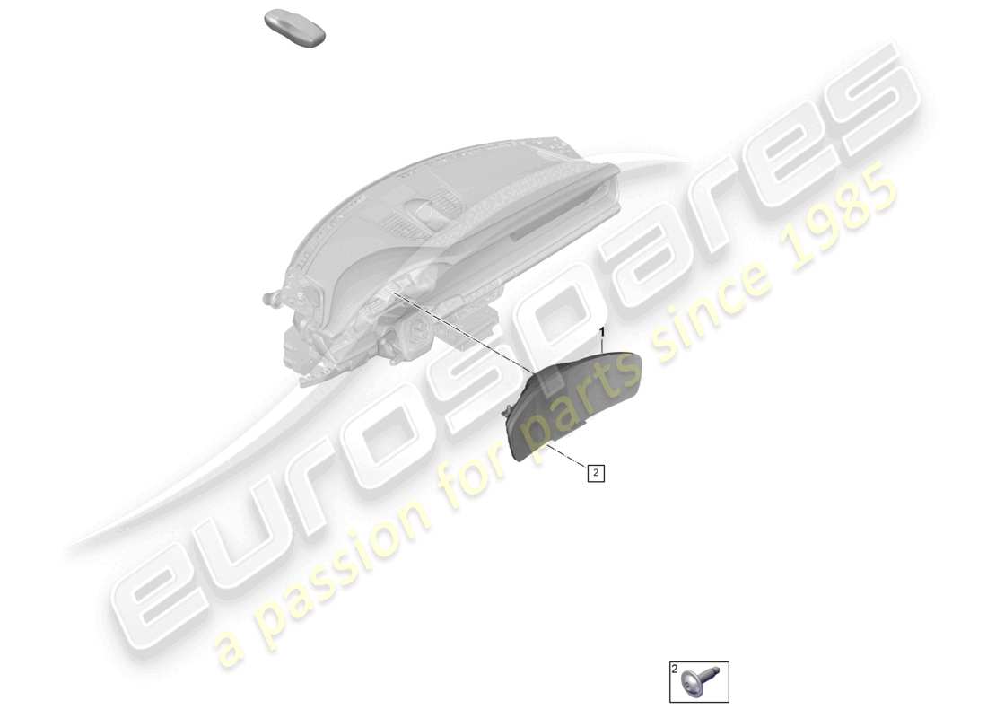 porsche 2024 (992-2) diagramma delle parti dello strumento combinato