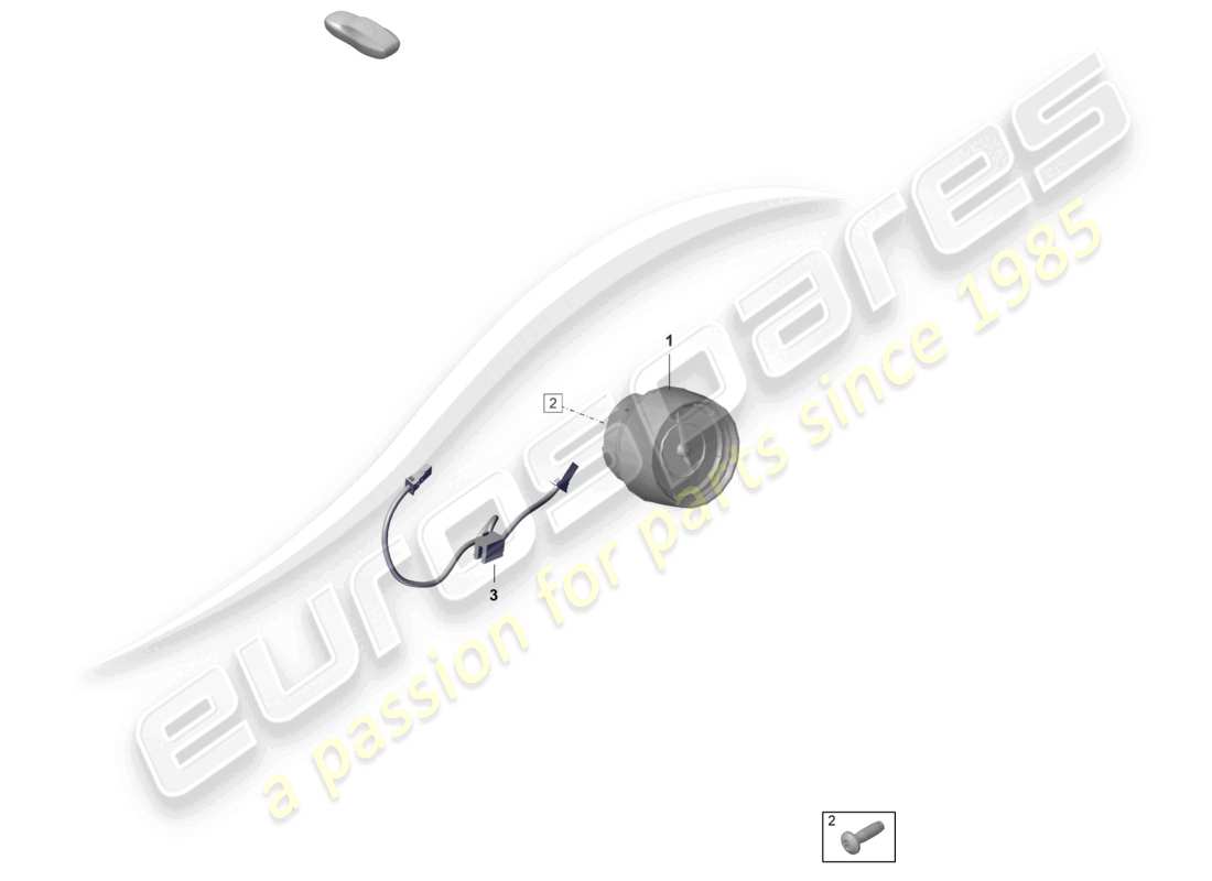 porsche 2022 (992-1 gt3/rs/st) orologio digitale strumenti aggiuntivi diagramma delle parti