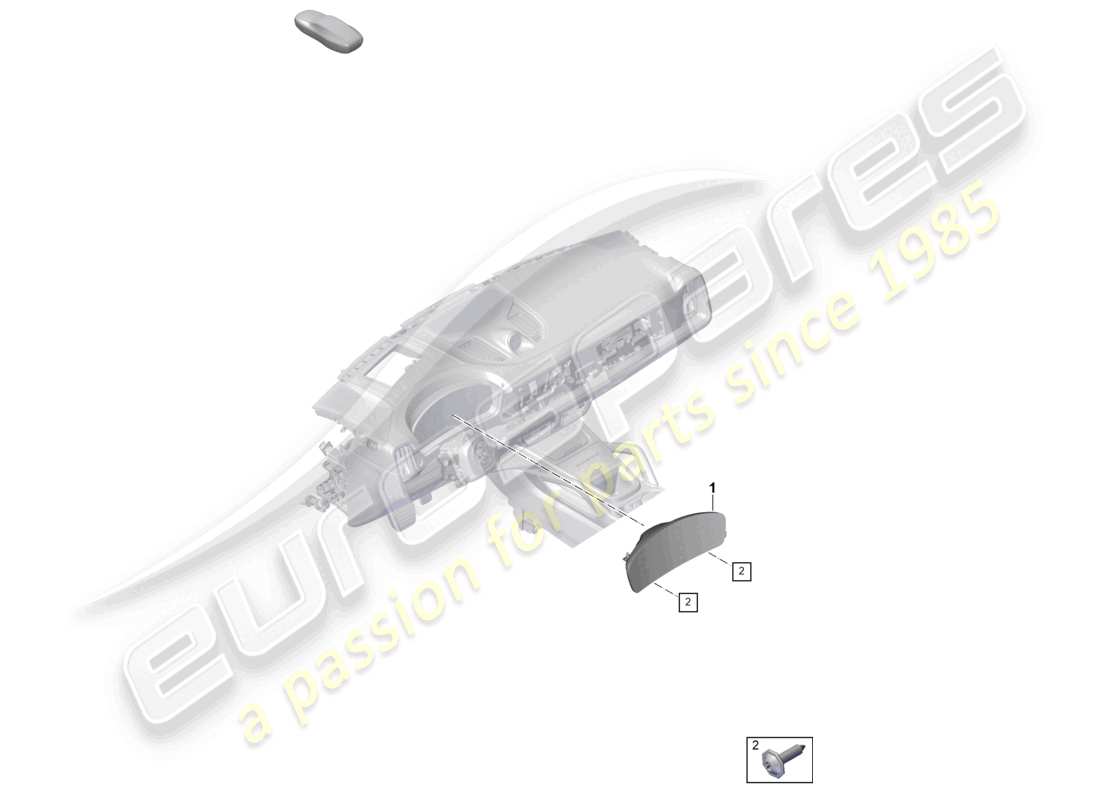 porsche 2026 (cayenne e3 pa) diagramma delle parti dello strumento combinato