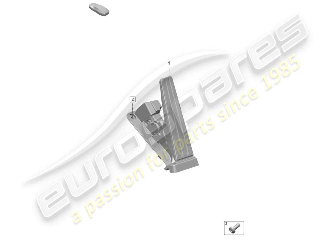porsche 2026 (taycan 9j1-2) pedale dell'acceleratore diagramma delle parti