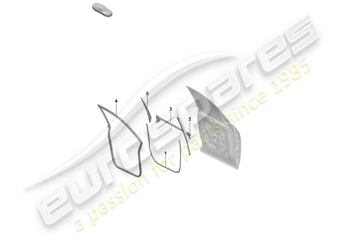 porsche 2026 (macan-e) guarnizione porta anteriore accessori diagramma delle parti