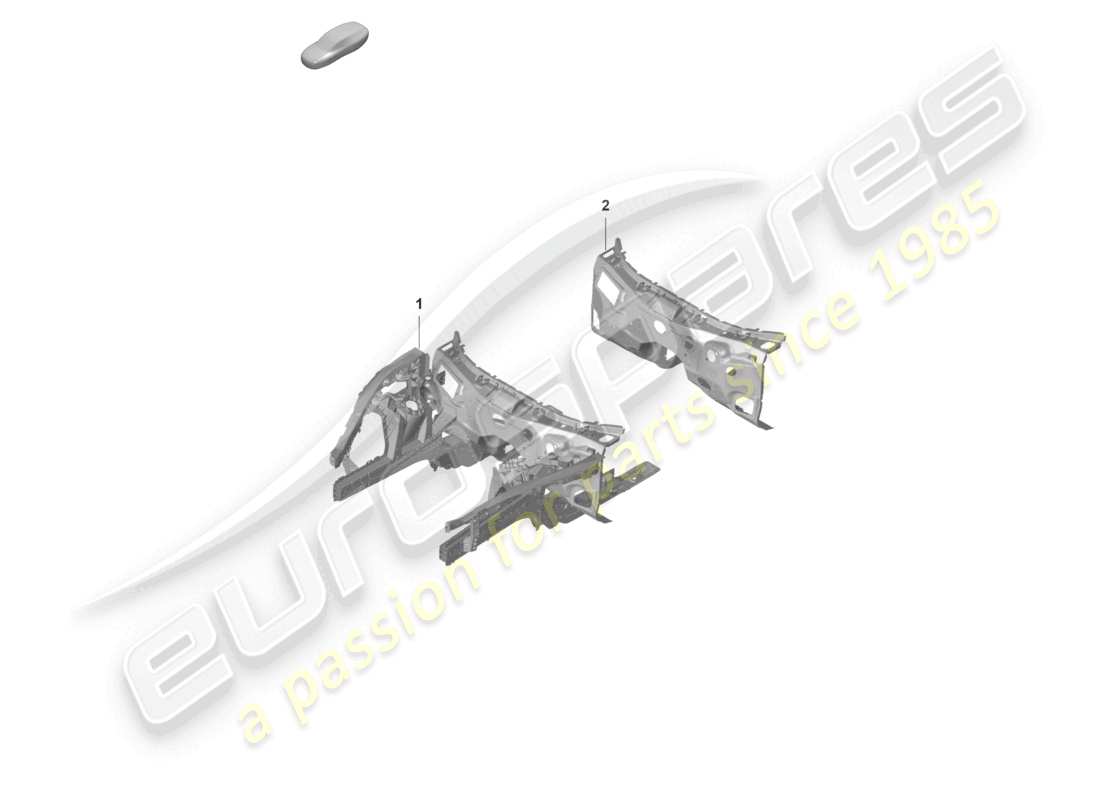 porsche 2021 (panamera 971-2) schema delle parti frontale