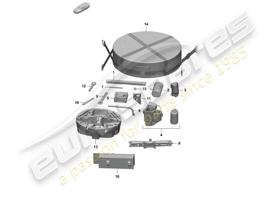 porsche 2025 (macan-e) strumenti del veicolo diagramma delle parti