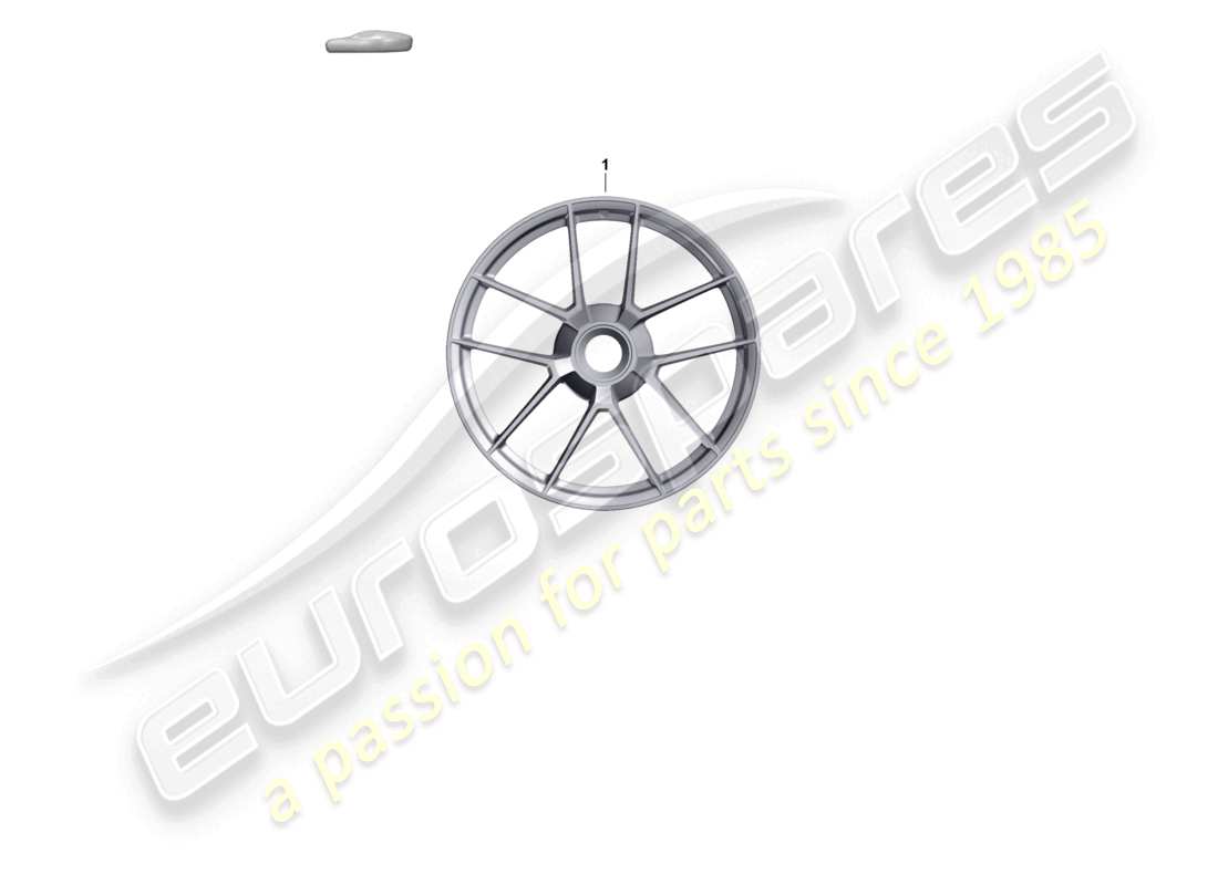 porsche 2024 (992-2) cerchio in lega con bloccaggio centralizzato schema dei componenti