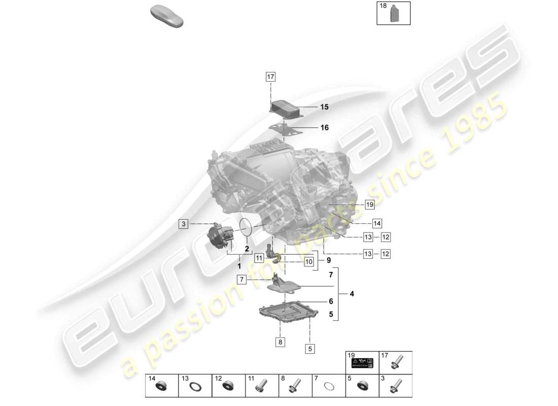 porsche 2025 (macan-e) motore di trazione per trazione elettrica macan turbo assale posteriore macan 4s pompa dell'olio schema dei componenti