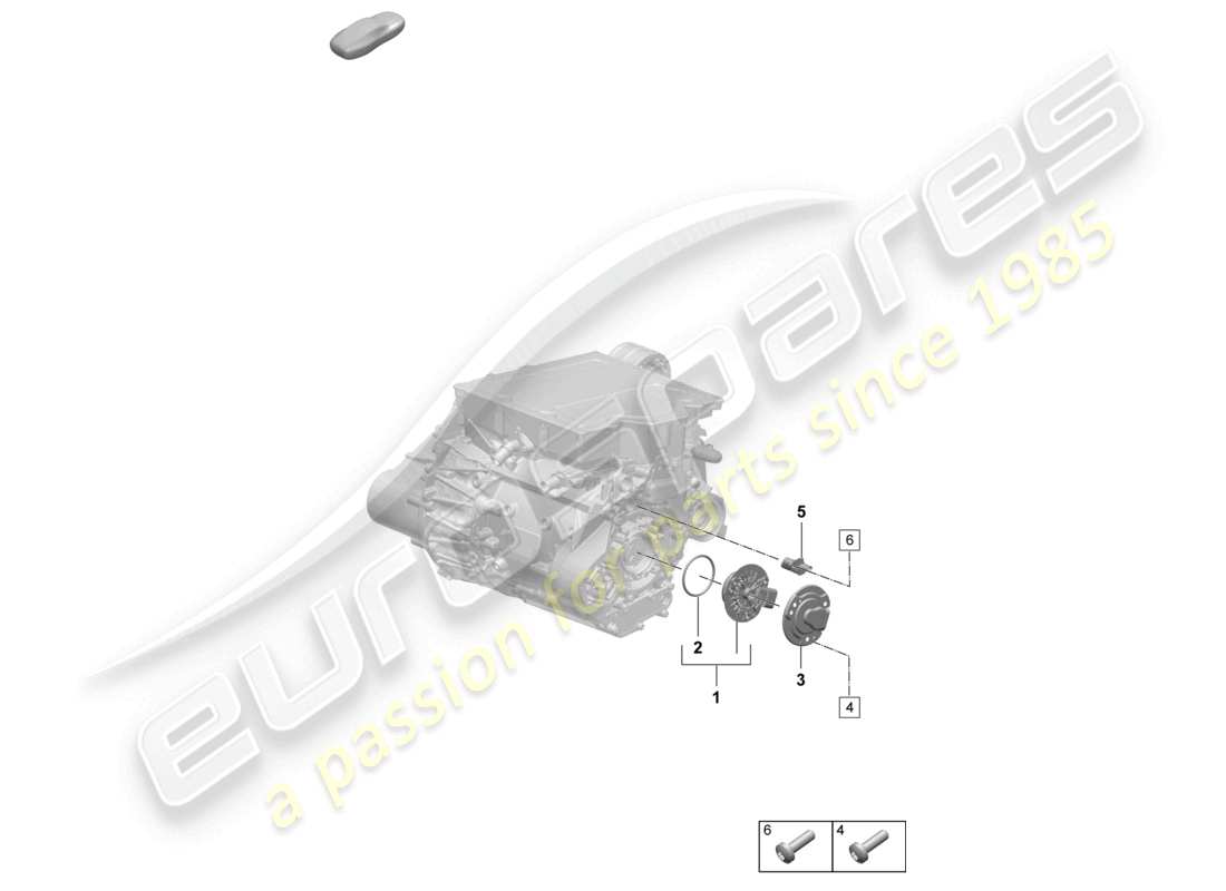 porsche 2025 (macan-e) motore di trazione per azionamento elettrico assale anteriore sensori diagramma delle parti